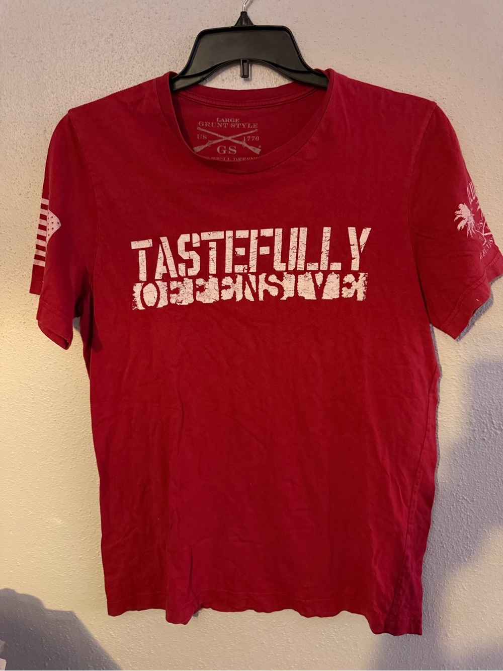 Grunt Style Red Short-Sleeve 'Tastefully Offensive' Graphic Tee